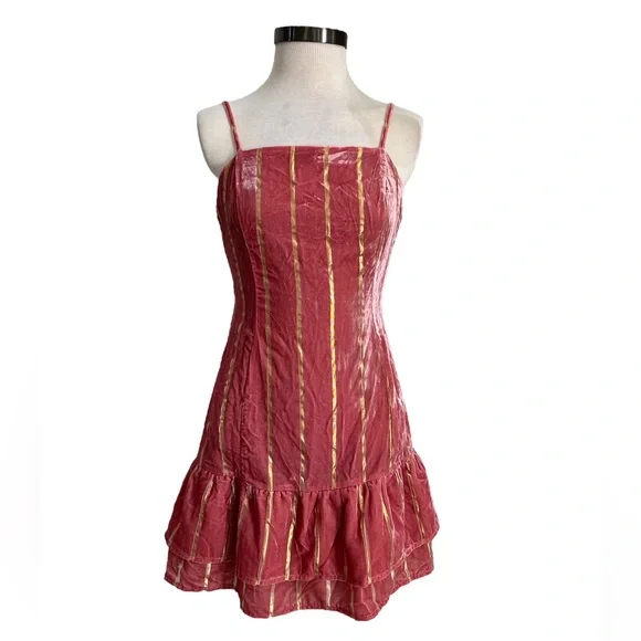 strapless open back dress Paloma Rainbow Confetti  Royal Jelly Harlem
